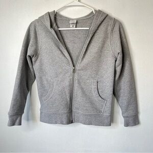 Hanna Andersson Bright Basics Survivor Hoodie Zip Front Solid Gray Size  US8